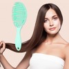 Unique Bargains Grid Hair Brush Shower Detangler Need to Vent Detangling Brush Rubber - 3 of 4