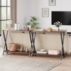 Console Sofa Tables, Narrow Entrance Sofa Table with Shelves, 2-Tier Industrial Entryway Table for Living Room, Foyer, Hallway, Behind Couch, Office - 4 of 4