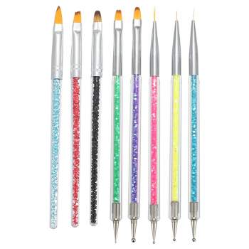 Unique Bargains Silicone Double-ended Nail Art Pens Multicolored 5