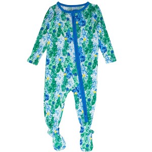 RuggedButts SoftSnooze Gender Inclusive Baby Holiday One Piece Footie Pajamas - 1 of 2
