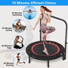 SUGIFT 40" Fitness Mini Trampoline, Exercise Rebounder with Adjustable Handle Max Load 450lbs - 3 of 4