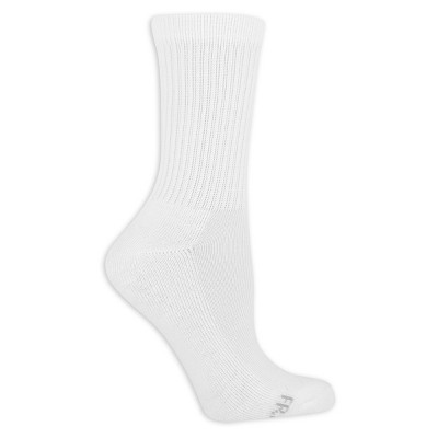 Fruit of the Loom Women's Cushioned 6pk Ankle Athletic Socks - White 4-10