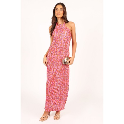 Petal And Pup Womens Melody Plisse Halter Maxi Dress : Target