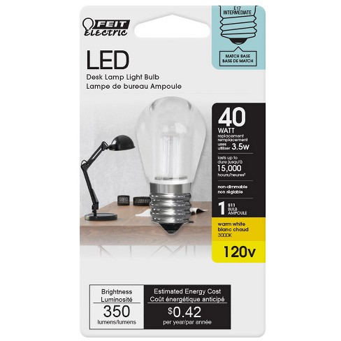 GE LED 25-Watt EQ T8 Warm White Intermediate Base (E-17) LED Light Bulb in  the Specialty Light Bulbs department at