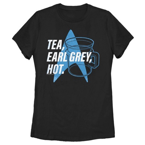 Women's Star Trek: The Next Generation Cup Of Tea Earl Grey Hot, Captain Picard T-Shirt - image 1 of 4