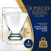 NutriChef 4 Pcs. of Crystal-Clear Whiskey Glasses - Ultra Clear, Elegant Clear Whiskey Glasses, Hand Blown - image 2 of 3