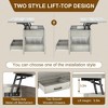 Snynuxx Lift Top Coffee Table with Drawers and Hidden Compartment for Living Room - 3 of 4