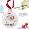 Royal Worcester Wrendale Designs Ho Ho Ho Bauble (Rabbit) - 2.6 Inch - 3 of 4