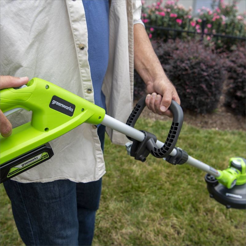 Greenworks POWERALL 12&#34; 24V Cordless String Trimmer Edger Kit with 2.0Ah Battery and Charger, 3 of 13