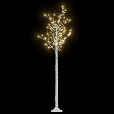 vidaXL Christmas Tree, 6ft Warm White Willow Tree with 200 LEDs - Indoor and Outdoor