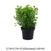 Unique Bargains Artificial Plants Bellflower Decorative Pot Plastic 3.74"x3.74"x10.63" 1 Pc - 3 of 4