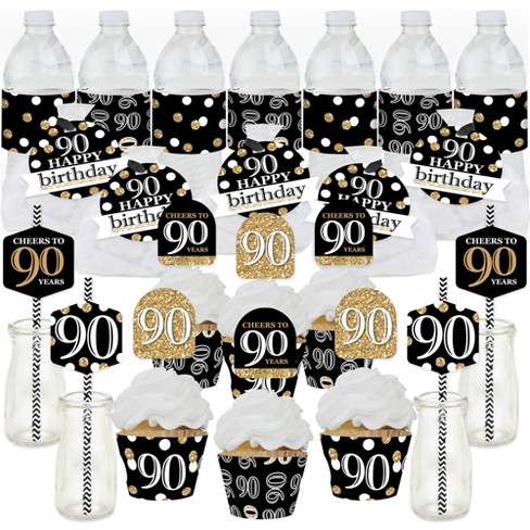 90th Birthday Centerpieces 90th Centerpieces 90th Birthday Party 90th  Birthday Decor Gold 90th Birthday Party Decorations 90th Party Decor 