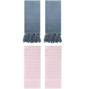 REGALWOVEN 4 Packs Solid Absorbent Soft Cotton Hand Towels 14" x 30" - 1 of 4