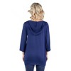 24seven Comfort Apparel Womens Oversized Maternity Fashion Hoodie Top - 3 of 4