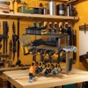 Fortune Candy 2-Tier Tool Organizer Wall Mount, 4 Slots for Cordless tool Storage, Utility Rack Suitable for Garage/Workshop/Pegboard - 2 of 4