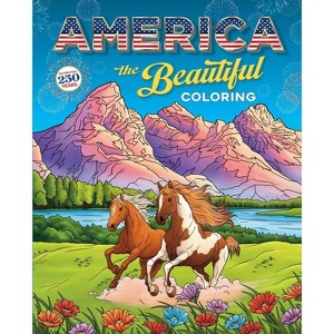America the Beautiful Coloring - by  Editors of Thunder Bay Press (Paperback) - 1 of 1