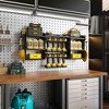 Modular Wall-Mounted Power Tool Organizer with Charging Station, Heavy-Duty Drill Rack with Hooks and 8-Outlet Holder - 2 of 4