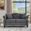 VYNXARIA sofa for Living Room,2 Seater Sofa Tufted Couch with Rolled Arms and Nailhead for Living Room,Bedroom - 2 of 4