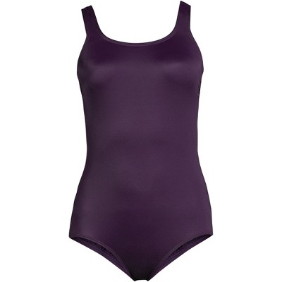 Lands' End Women's Plus Size Ddd-cup Chlorine Resistant Soft Cup Tugless  Sporty One Piece Swimsuit - 22w - Blackberry : Target