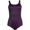 Lands' End Women's Chlorine Resistant Scoop Neck Soft Cup Tugless Sporty One Piece Swimsuit - 3 of 4