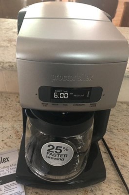 Proctor Silex FrontFill 12 Cup Programmable Coffee Maker - Bed Bath &  Beyond - 34616937
