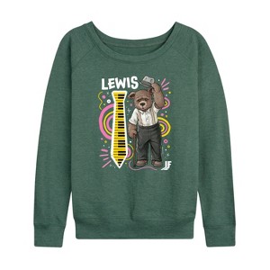 Women's - IF Movie - Lewis Keyboard Lightweight French Terry Wide Neck Long Sleeve Shirt - 1 of 4