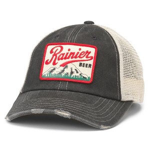 Adult Rainier Beer Mountain Patch Adjustable Hat - 1 of 2