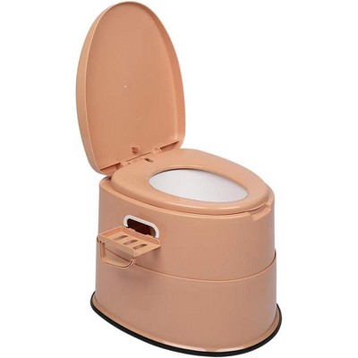 VINGLI Portable Toilet | Indoor Outdoor Commode w/Detachable Inner Bucket & Removable Paper Holder, for Emergency Use