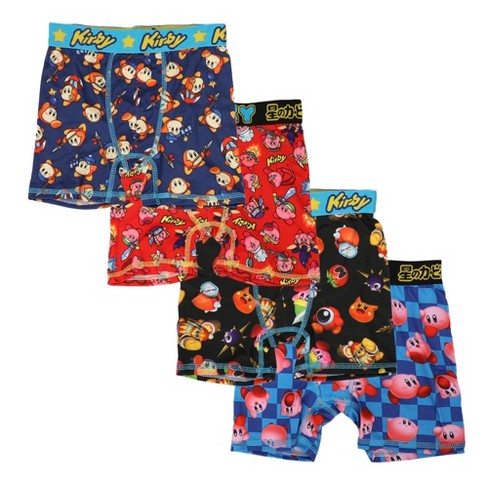 Kirby Characters & Power Ups 4-Pack Boy's Boxer Briefs-10