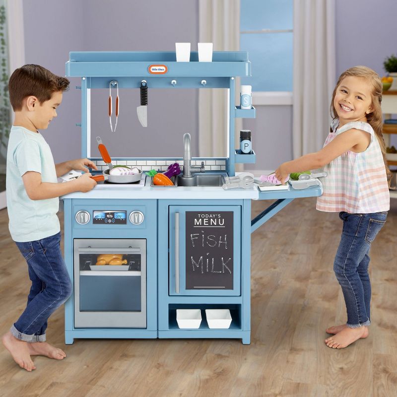 Little Tikes First Prep Kitchen Realistic Pretend Play Kitchen with Over 25 Accessories, 3 of 14