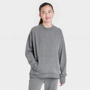 Girls' Cozy Soft Fleece Sweatshirt - All in Motion™