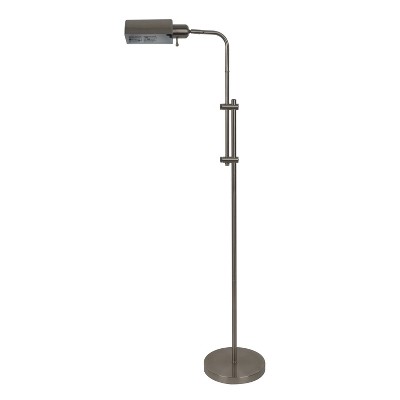 60.5" Harvey Pharmacy Floor Lamp Steel - Decor Therapy