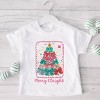 Merry & Bright Bow Tree - Youth Short Sleeve Graphic T-Shirt - 3 of 4