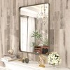 Apmir Rectangular Aluminum Alloy Framed and Tempered Glass Wall Bathroom Vanity Mirror in Matte Black/ Gold/ Silver/ Brown - 4 of 4
