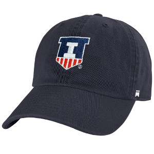 University Of Illinois Team Logo Adult Dad Cap Navy OS - 1 of 4