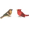 Gallerie II Wood Carved Bird Clip Ornament Set of 4 - 3 of 3