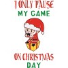 Junior's Design By Humans Christmas Gamer Gift Santa Playing Video Games By rawresh6 T-Shirt - 2 of 3