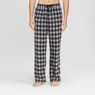 Men's Plaid Micro Fleece Pajama Pants - Goodfellow & Co™ Gray M