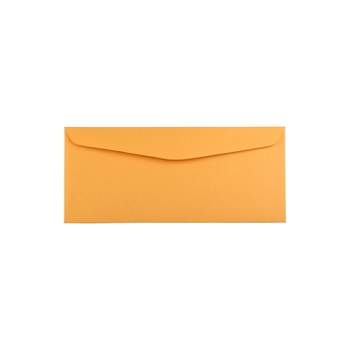 JAM Paper Open End #14 Business Envelope 5" x 11 1/2" Manila Brown Kraft 1633182I