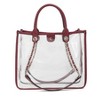 MKF Collection Diva PVC Clear Tote Bag with Tweed Bucket Bag by Mia K - 2 of 4