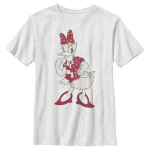 Boy's Mickey & Friends Daisy Duck Festive Outfit T-Shirt - 1 of 4