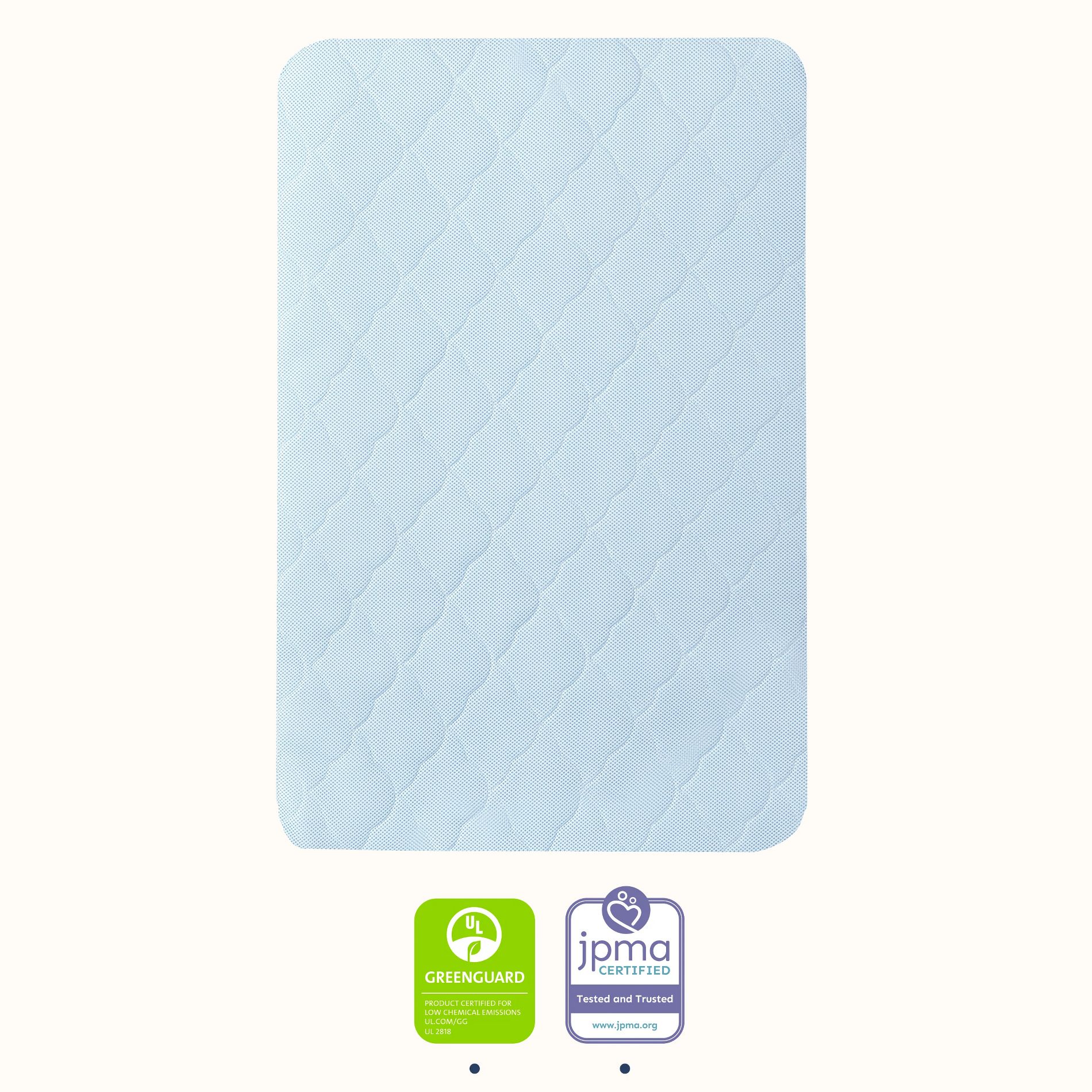 Dream On Me Rest EZ  2 in 1 Mini Crib Mattress, JPMA and Greenguard Gold Certified, Crafted From Recycled Sustainable Materials