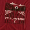 Yellowstone Dutton Ranch Cowboys Ride Forever Adult T-Shirt Cardinal - 2 of 4