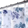 Watercolor Floral Leaf Print Fabric Shower Curtain for Bathroom, 35" x 72" - image 2 of 4