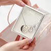 Pavilion Gift Company - Stars  Light Sapphire Crystal - 16.5"-20.5" Engraved Rhodium Plated Austrian Element Necklace - Necklaces - 4 of 4