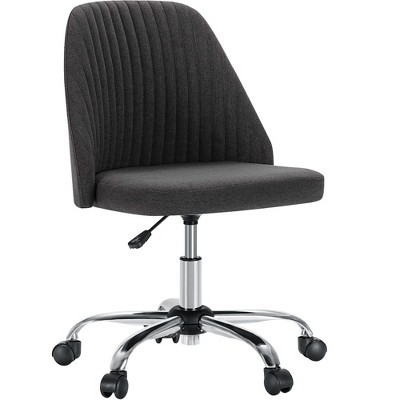 DOMETOUR Home Office Desk Chair Dark Grey - Adjustable Rolling Chair