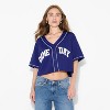 Women's Game Day Cropped Elbow Sleeve V-Neck Athletic Jersey - Wild Fable™ - 2 of 3