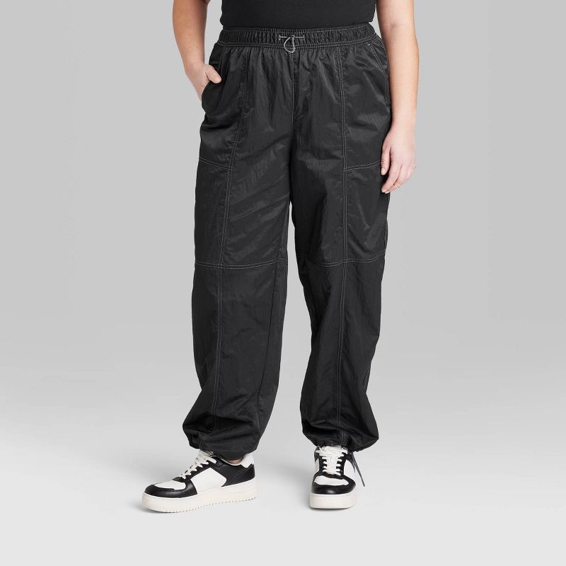 Women's High-Rise Toggle Parachute Pants - Wild Fable™, 3 of 8