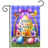 Briarwood Lane Garden Flag 12x18 For Outdoor Happy Easter Egg Basket For Easter Garden Flag Flags For Outside - 2 of 4
