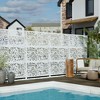 Dovelina Metal Outdoor Privacy Screen Freestanding Patio Decorative Screens - 3 of 4